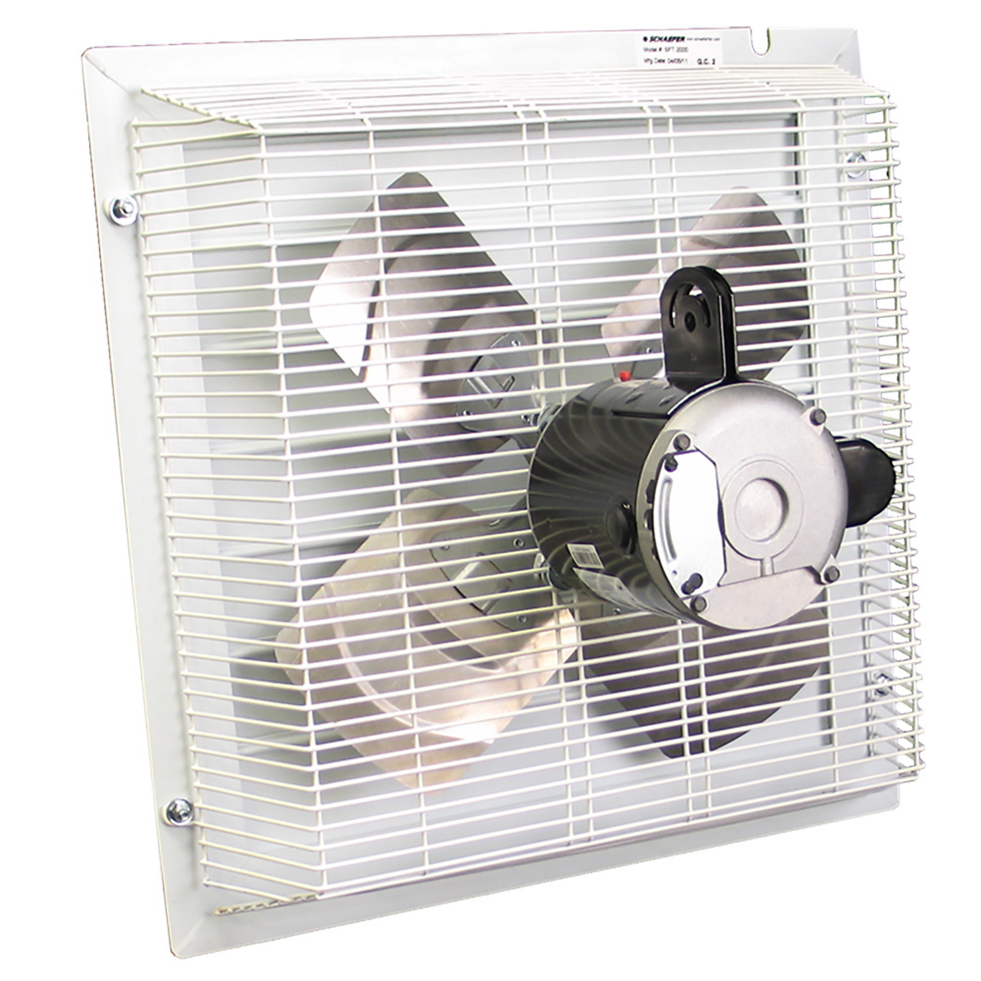 Schaefer, Exhaust Fan, Drive Type Direct, Fan Diameter 20 in, Air Delivery 3122 cfm, Model# SFT-2000A